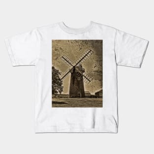 Horsey windpump sepia Kids T-Shirt